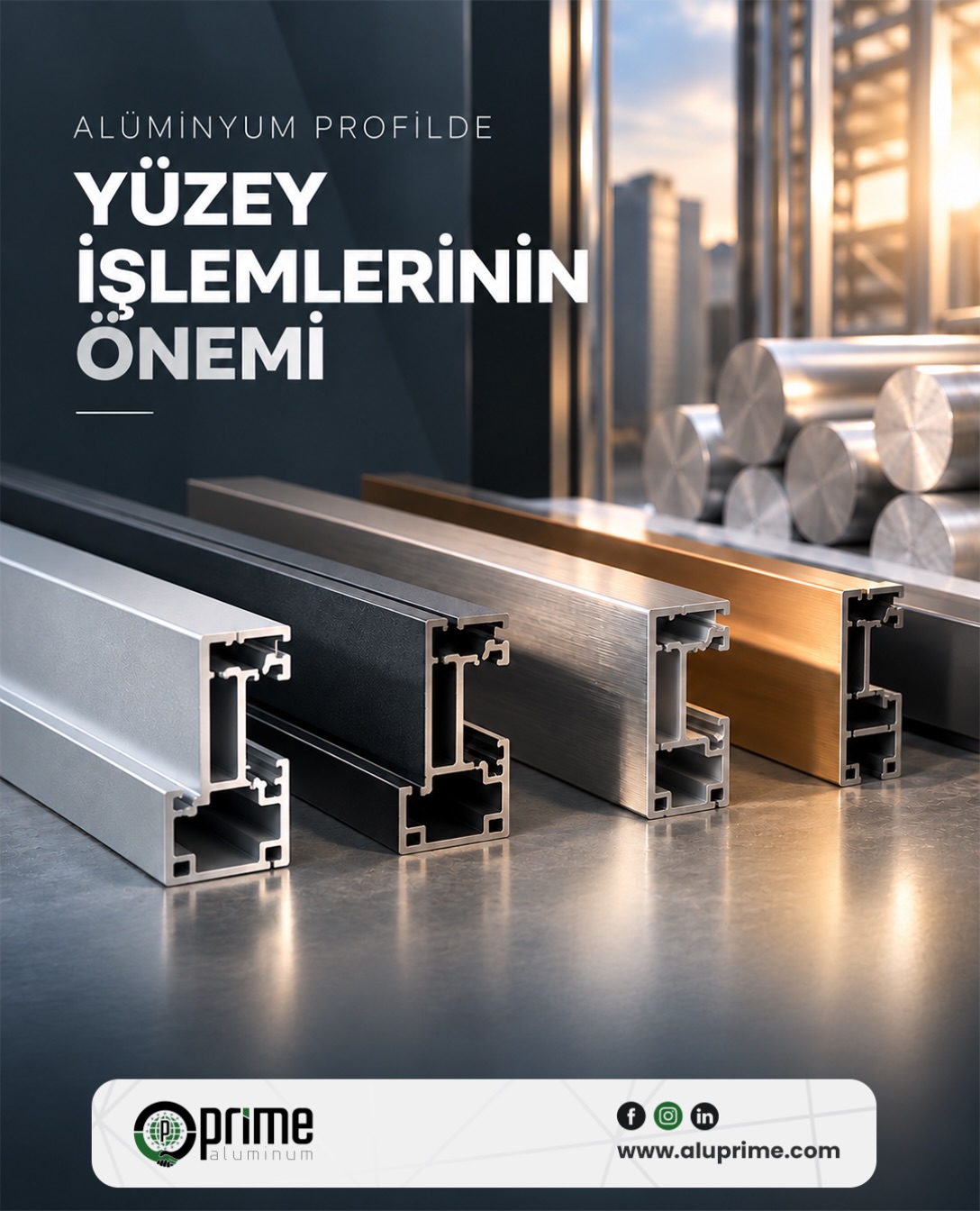 Alüminyum profillerde yüzey işlemleri, ya…