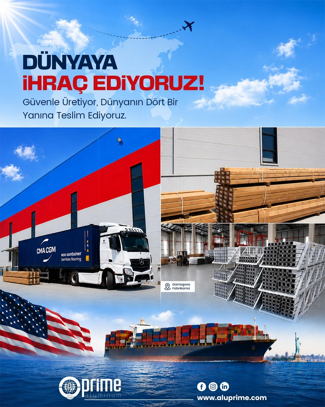 Dünyaya açılan güçlü üretim.